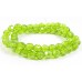 Strand Faceted Firepolish Glass Beads 6mm Peridot Green