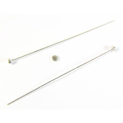 1 Large Flat Head Sterling Silver 0.65 x 56mm Headpin