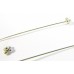 1 Fancy Head Sterling Silver 0.6 x 65mm Headpin