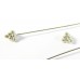 1 Pyramid Head Sterling Silver 0.6 x 63mm Headpin