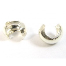 10 Sterling Silver Crimp Covers