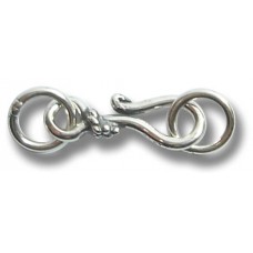 1 Sterling Silver Hook Clasp with rings 