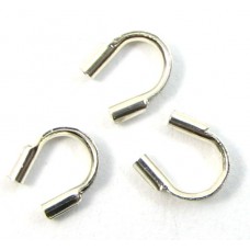 10 Sterling Silver Wire Protectors/ Wire Keepers