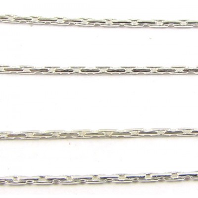 1cm Silver Plated Beading Chain / Foxtail
