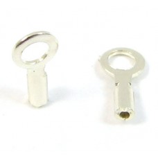 10 Sterling Silver Tiny Crimp End Caps (0.46mm)