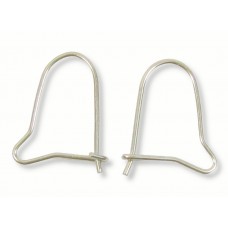 1 Pair Sterling Silver Kidney Earwires