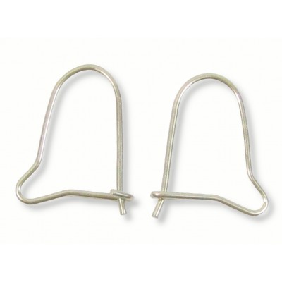 1 Pair Sterling Silver Kidney Earwires