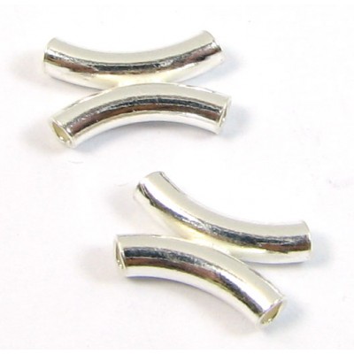 1 Sterling Silver Double X Tube Spacer 