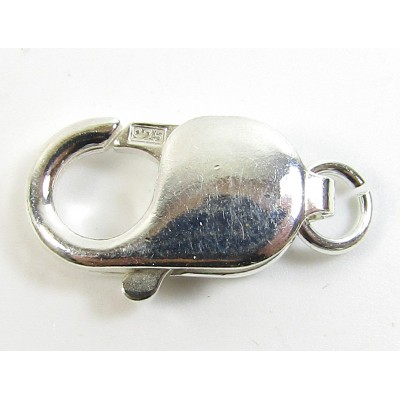 1 Sterling Silver 16mm Extra Large Lobster Claw Clasp with Jump Ring
