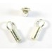 2 Sterling Silver 1.1mm End Caps