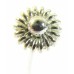 1 Sterling Silver Bali Fancy Flower Head 0.5 x 65mm Headpin