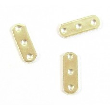 2 Sterling Silver 3-Hole Spacer Bars