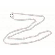 1 Sterling Silver Lightweight Rope Multi Link Necklace Chain 16in