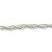 1 Sterling Silver Lightweight Rope Multi Link Necklace Chain 16in