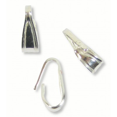 1 Sterling Silver 8mm Snap Bail