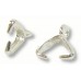 1 Sterling Silver Pendant Pinch Bail
