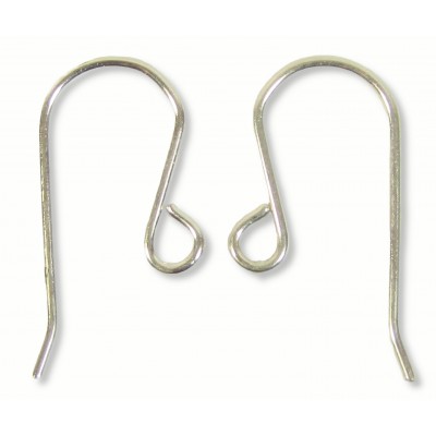 1 Pair Sterling Silver Plain Earwires