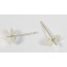 1 Pair Sterling Silver Ear Post & Peg with 6mm Pad