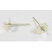 1 Pair Sterling Silver Ear Post & Peg with 6mm Pad