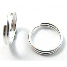 1 Sterling Silver 6mm Split Ring