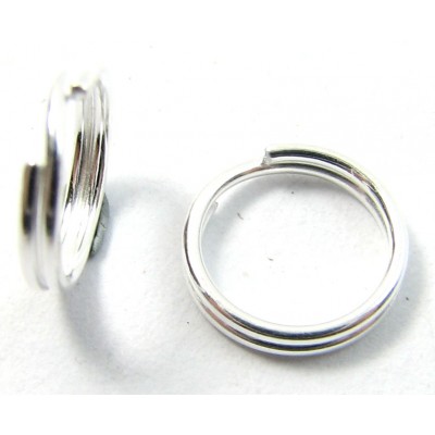 1 Sterling Silver 6mm Split Ring