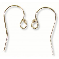 1 Pair 14k/20 Gold Filled FishHook Style Earwires Earring Fittings