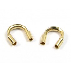 144 Gold Plated Wire Protectors/Wire Keepers