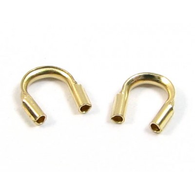 144 Gold Plated Wire Protectors/Wire Keepers