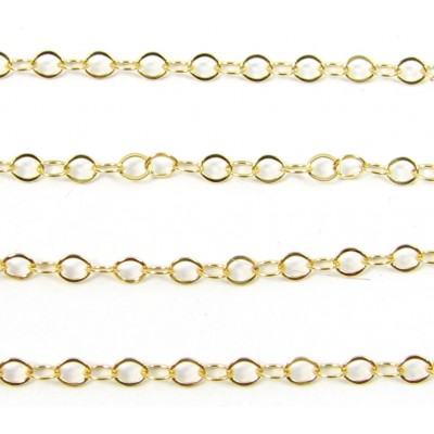 1 Centimetre 14k/20 Gold Filled Trace Chain