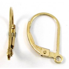 1 Pair 14k/20 GoldFilled Leverback Earrings (Continental Ear Fittings)
