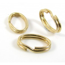 1 14k/20 Gold Filled 7mm Oval Split Ring