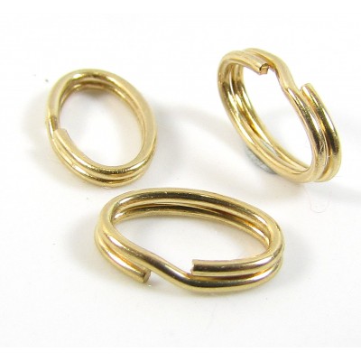 1 14k/20 Gold Filled 7mm Oval Split Ring