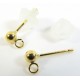 1 Pair 14k/20 Gold Filled Ear Studs with 3mm Ball