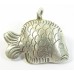 1 Karen Hill Tribe Silver Stamped Fish with Hanging Loop