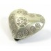 1 Karen Hill Tribe Silver Stamped Heart Bead