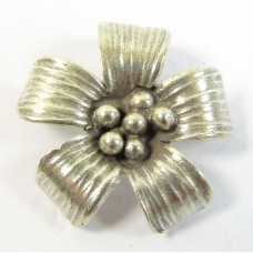 1 Karen Hill Tribe Silver Flower Pendant with hanging loop