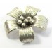 1 Karen Hill Tribe Silver Flower Pendant with hanging loop