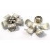 1 Karen Hill Tribe Silver Flower Pendant with hanging loop