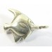 1 Karen Hill Tribe Silver Angelfish Charm with a Hanging Loop