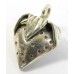 1 Karen Hill Tribe Silver Strawberry with Hanging Loop Charm