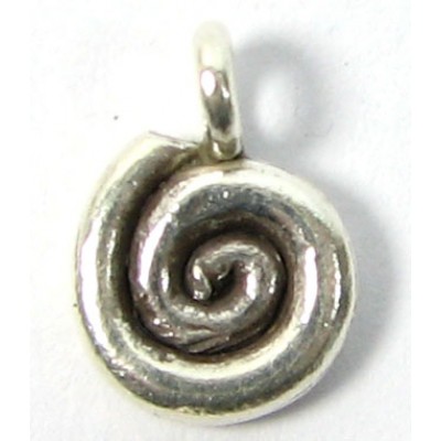 1 Karen Hill Tribe Silver Tight Swirl or Bass Clef Charm