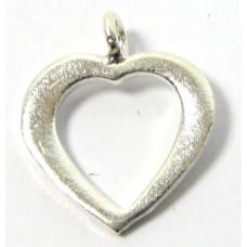 1 Karen Hill Tribe Silver Open Heart Charm