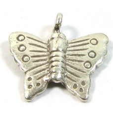 1 Karen Hill Tribe Silver Butterfly Charm