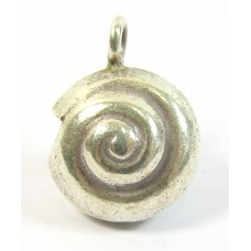 1 Karen Hill Tribe Silver Nautilus Shell Charm