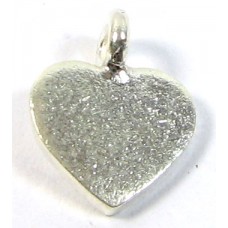 1 Karen Hill Tribe Silver Flat Heart Charm