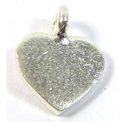 1 Karen Hill Tribe Silver Flat Heart Charm