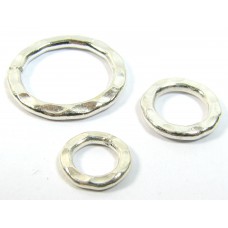 1 Karen Hill Tribe Silver Hammered 13mm Ring