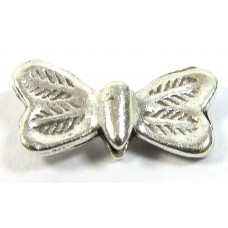 1 Karen Hill Tribe Silver Stamped Butterfly Bead