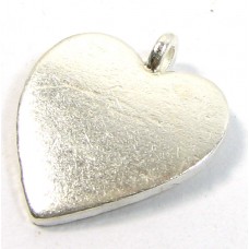 1 Karen Hill Tribe Silver Flat Heart Charm