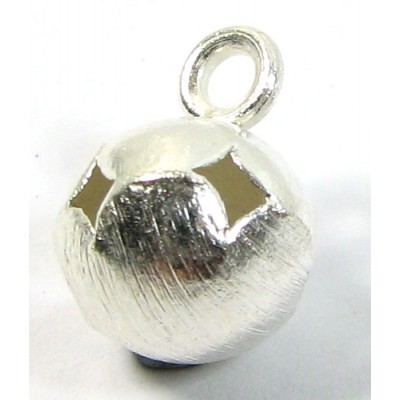 1 Karen Hill Tribe Silver Brushed Pierced Bauble Charm